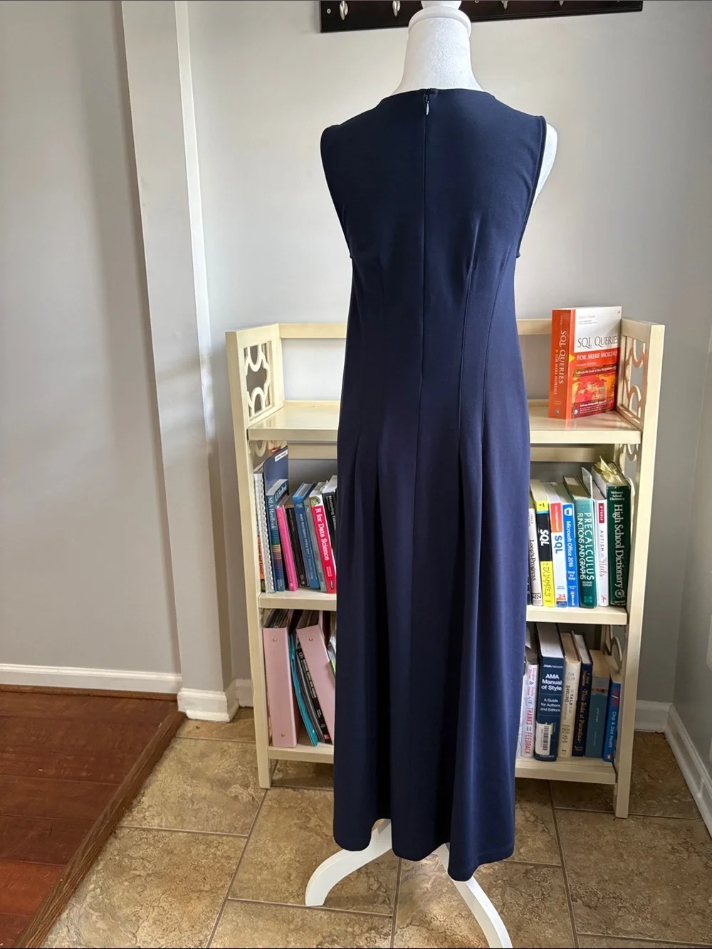 J. Crew Nadia Midi Dress in Stretch Twill